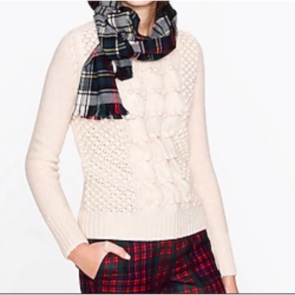 J. Crew Womens Size Small Hand Knit Popcorn 100% Lambs Wool Sweater Pullover - Picture 8 of 8